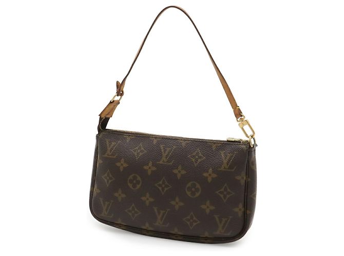 Bolso Louis Vuitton Monogram Pochette Accessoires Castaño - vista 3