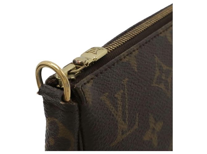 Bolso Louis Vuitton Monogram Pochette Accessoires Castaño - vista 5