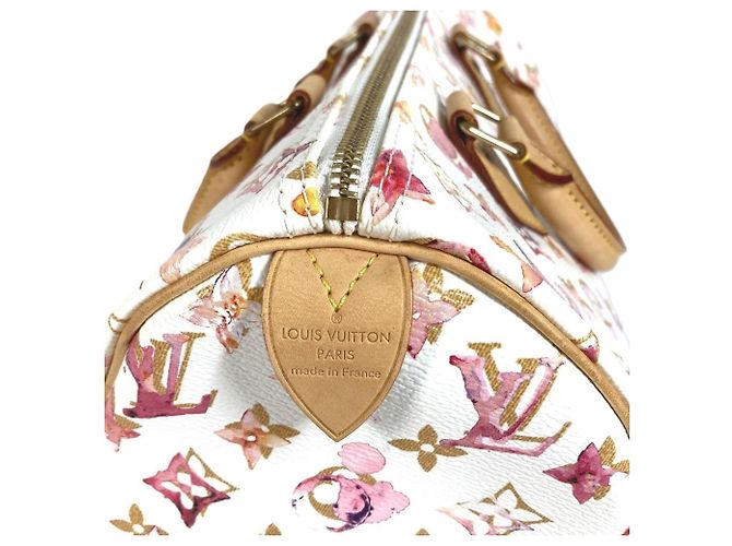 Louis Vuitton Monogram Watercolor Speedy 30 Mini Boston Tasche Weiß Mehrfarben - Ansicht 2
