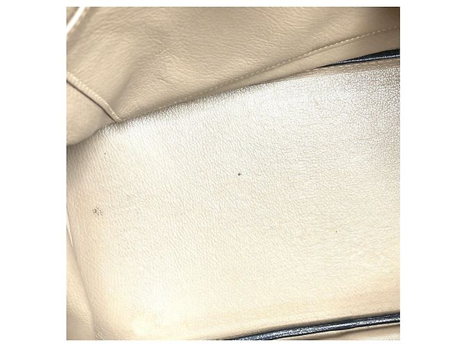 Birkin Borsa Tote in pelle Togo beige Hermès - vista 13