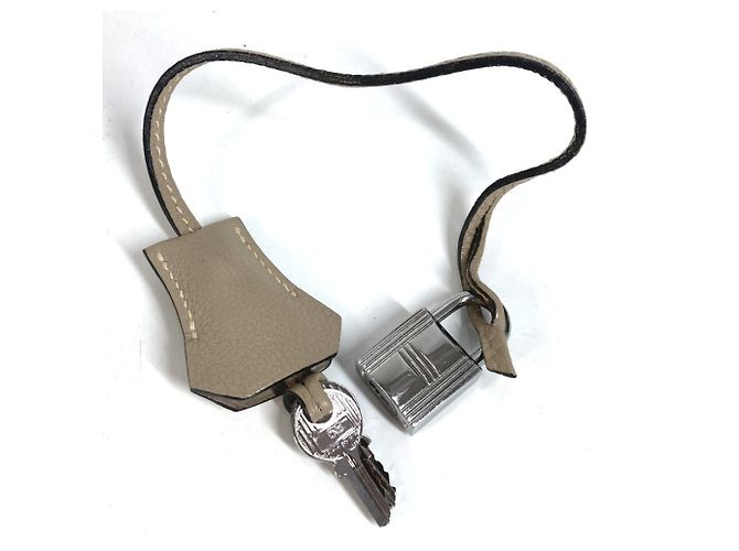 Birkin Borsa Tote in pelle Togo beige Hermès - vista 18