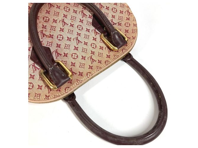 Borsa Tote Louis Vuitton Monogram Mini Alma Rosso Fuschia - vista 11