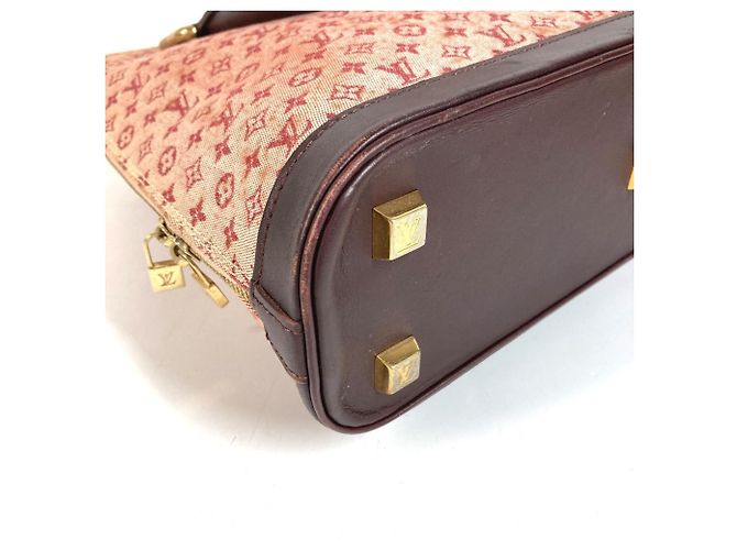 Borsa Tote Louis Vuitton Monogram Mini Alma Rosso Fuschia - vista 5