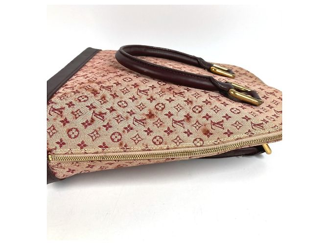 Borsa Tote Louis Vuitton Monogram Mini Alma Rosso Fuschia - vista 7