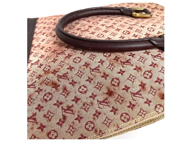 Borsa Tote Louis Vuitton Monogram Mini Alma Rosso Fuschia - vista 8