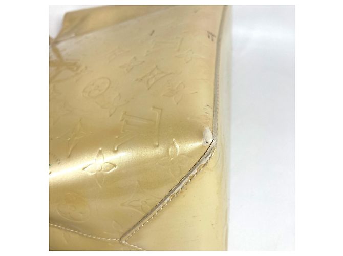 Borsa Louis Vuitton Monogram Vernis Wilshire MM Beige - vista 4
