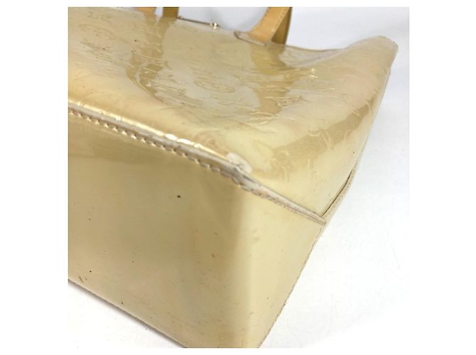 Borsa Louis Vuitton Monogram Vernis Wilshire MM Beige - vista 7