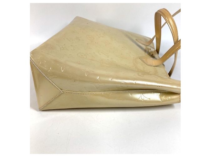 Borsa Louis Vuitton Monogram Vernis Wilshire MM Beige - vista 8