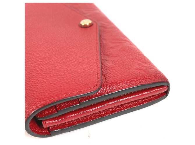 Louis Vuitton Monogram Empreinte Long Wallet Rot - Ansicht 3
