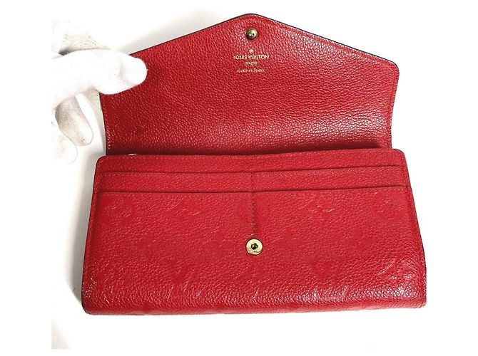 Louis Vuitton Monogram Empreinte Long Wallet Rot - Ansicht 8