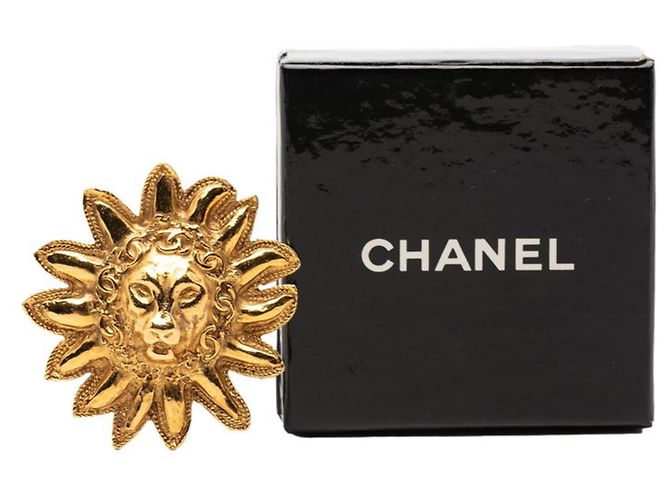 Spilla Chanel Vintage con Motivo Leone D'oro - vista 4