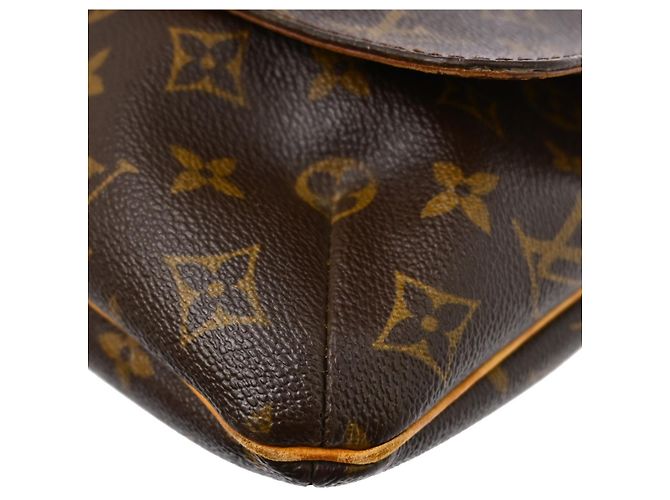 Borsa Musette Salsa Louis Vuitton in tela Monogram GM Marrone - vista 7