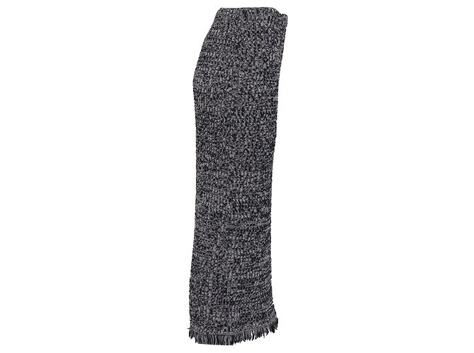 Falda midi de punto Diane Von Furstenberg en algodón blanco y negro - vista 2
