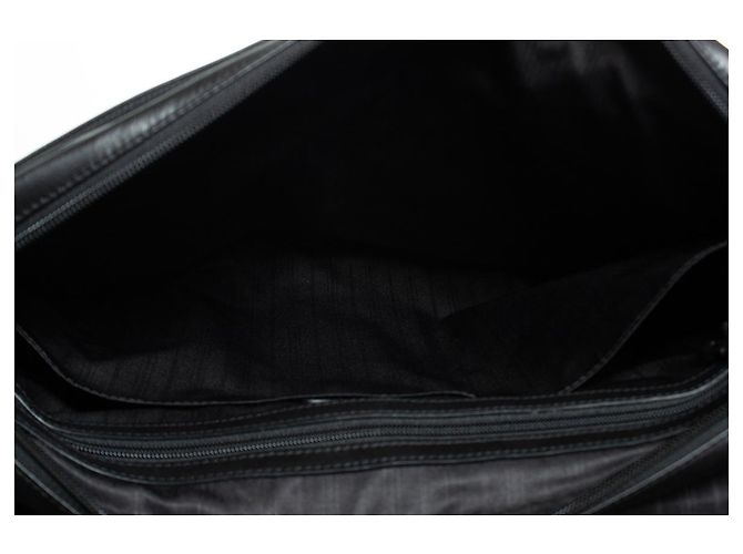 Tumi, sac porte-documents Alpha slim flap en cuir Noir - vue 8