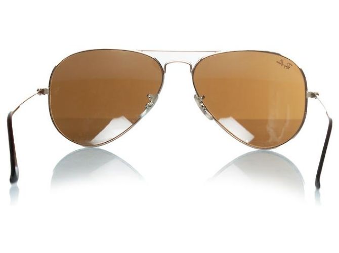 Ray-Ban Ray Ban, Aviator in oro e marrone - vista 4