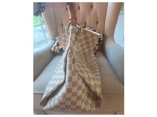 Louis Vuitton Borsa Damier Azur con manico intrecciato Damier ebene - vista 5