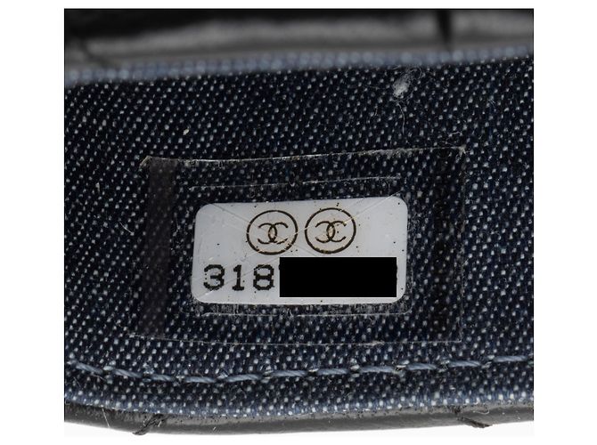 Beauty case Chanel in agnello e resina con catena elegante Nero - vista 6