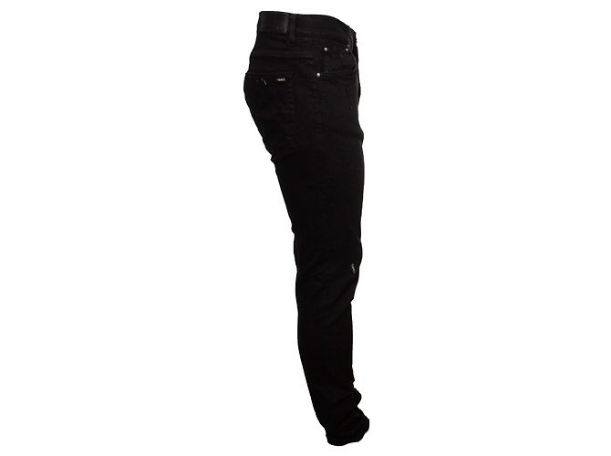 Amiri, Jeans distressed nero - vista 2