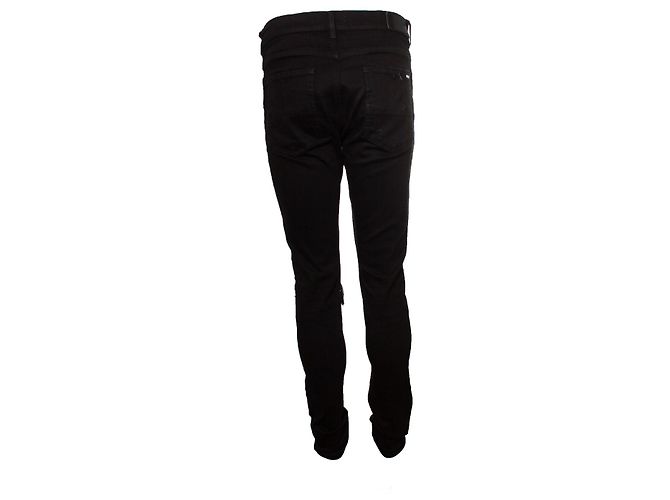 Amiri, Jeans distressed nero - vista 3
