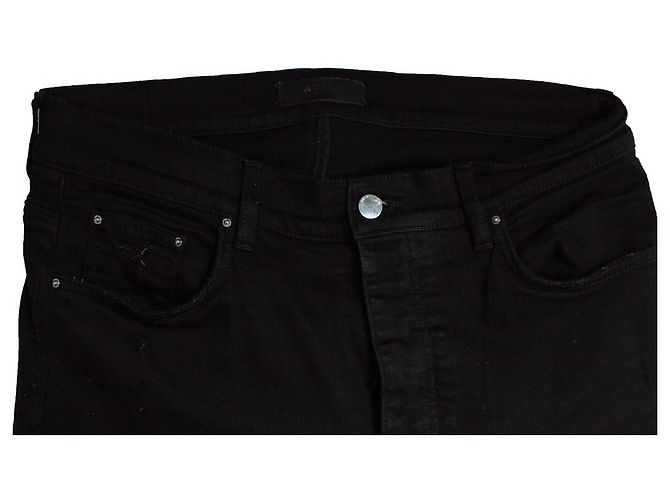 Amiri, Jeans distressed nero - vista 7