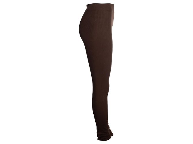 Autre Marque Eterne, legging canelado marrom - vista 4