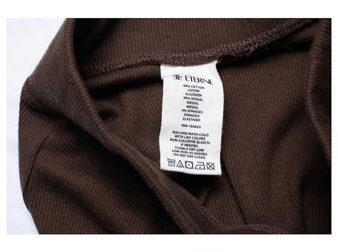 Autre Marque Eterne, legging canelado marrom - vista 5