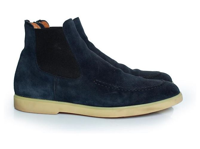 Autre Marque Aurelien, stivaletti City Chelsea blu navy - vista 4