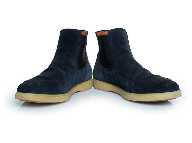 Autre Marque Aurelien, stivaletti City Chelsea blu navy - vista 6