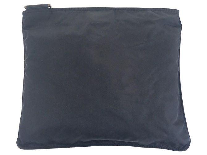 Bolso de hombro de nylon Prada Tessuto con logotipo triangle Negro - vista 2
