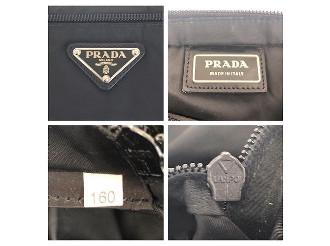 Bolso de hombro de nylon Prada Tessuto con logotipo triangle Negro - vista 4