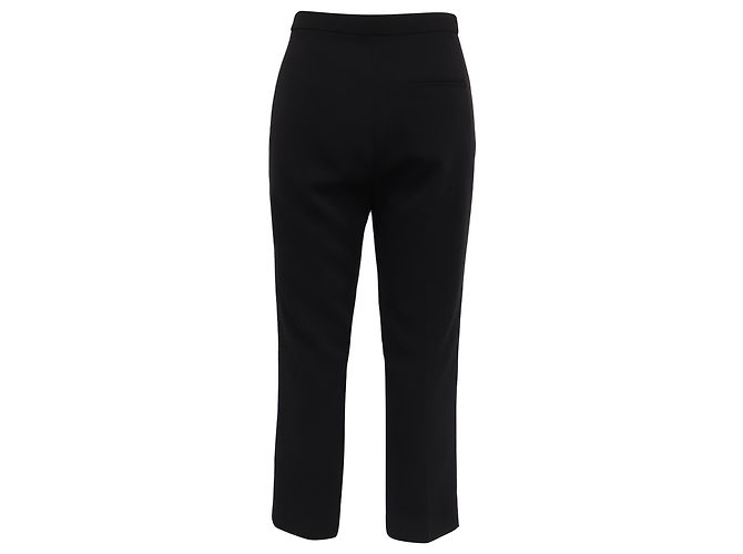 Theory Cropped Trousers aus schwarzem Polyester - Ansicht 3
