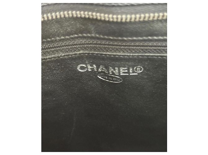 Chanel Borsa Shopper in Pelle Caviar Trapuntata Nera Nero - vista 10
