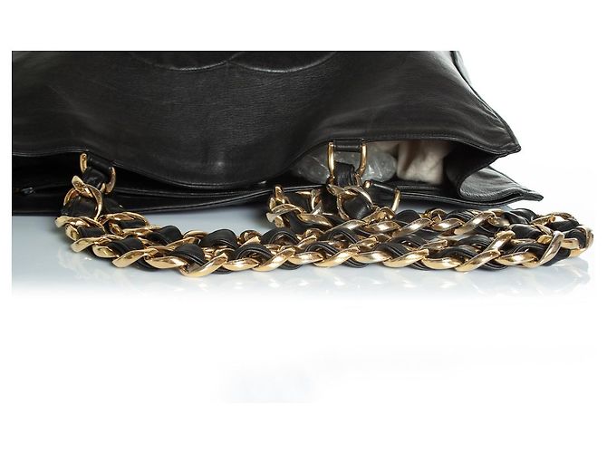 Chanel, Grand shopper in pelle di agnello nera Nero - vista 10