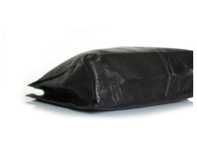Chanel, Grand shopper in pelle di agnello nera Nero - vista 7