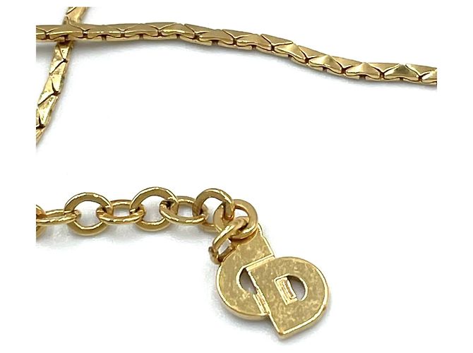 Collana Dior Oval Oblique con strass - vista 4
