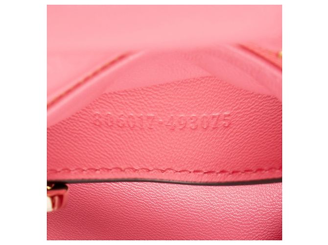 Gucci Jumbo GG Puffy Leather Milano Small Top Handle Rosa - vista 6