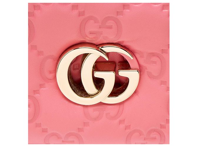 Gucci Jumbo GG Puffy Leather Milano Small Top Handle Rosa - vista 9