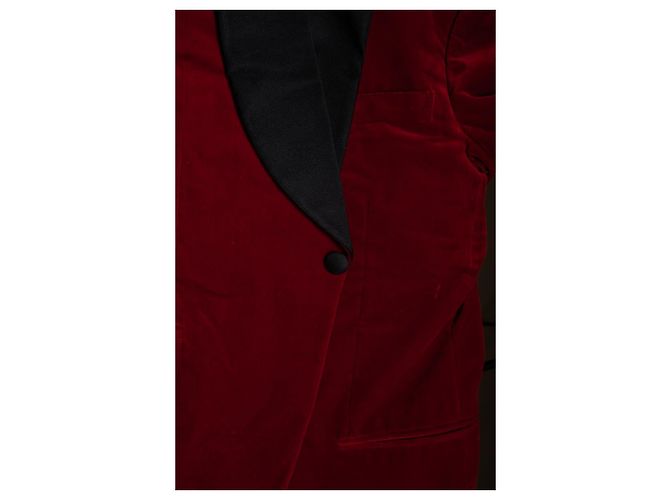 Autre Marque Kingsman, Blazer in velluto rosso - vista 10