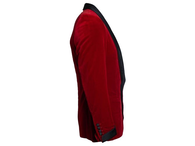 Autre Marque Kingsman, Blazer in velluto rosso - vista 3