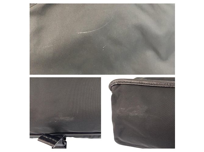 Borsa Messenger Prada Nylon Tessuto Triangle Logo Nero - vista 5
