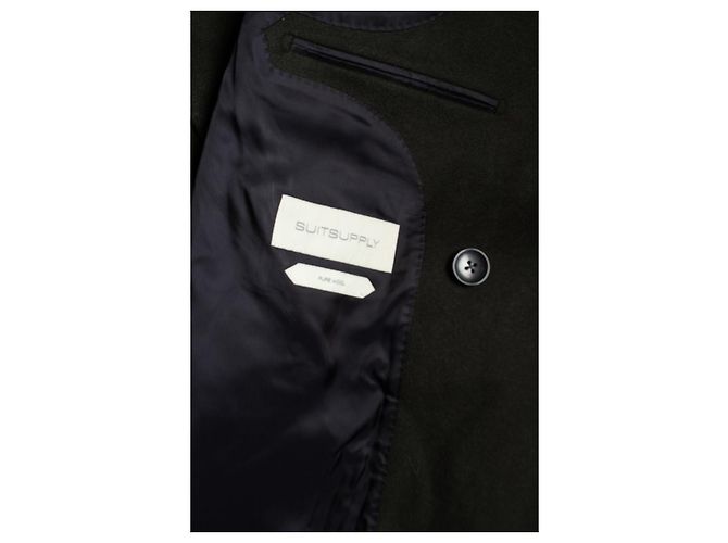 Autre Marque Suitsupply, cappotto in pelo di cammello con patch Lavello Verde - vista 6
