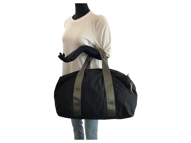 Prada Boston Bag aus Polyester Unisex Schwarz - Ansicht 7