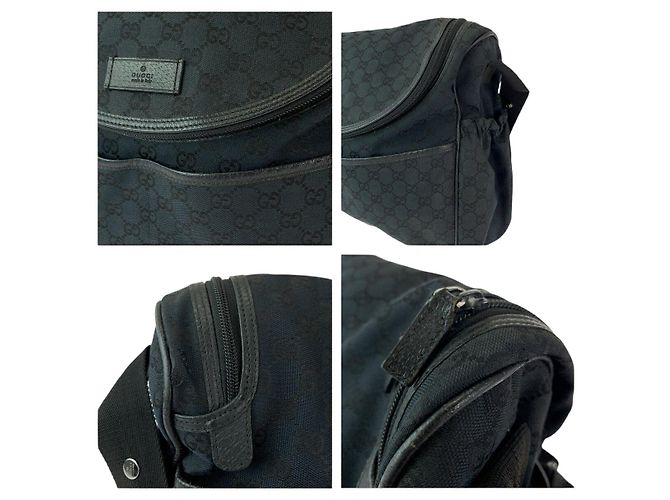 Borsa a tracolla GG Canvas Gucci Nero - vista 5