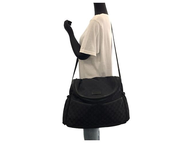 Borsa a tracolla GG Canvas Gucci Nero - vista 7