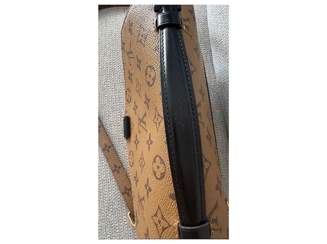 Borsa Louis Vuitton Monogram Canvas Pochette Métis Marrone Monogramma - vista 10