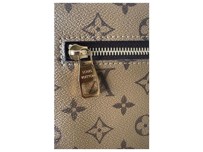 Borsa Louis Vuitton Monogram Canvas Pochette Métis Marrone Monogramma - vista 6