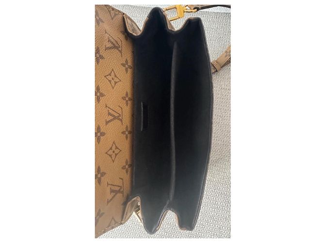 Borsa Louis Vuitton Monogram Canvas Pochette Métis Marrone Monogramma - vista 9