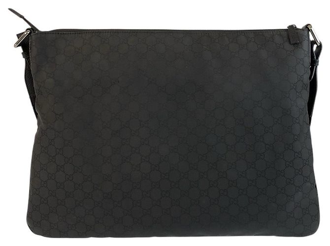 Borsa a tracolla Gucci in nylon e pelle Nero - vista 2