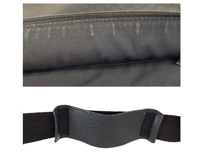 Borsa a tracolla Gucci in nylon e pelle Nero - vista 6