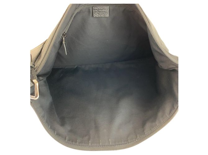 Borsa a tracolla Gucci in nylon e pelle Nero - vista 9